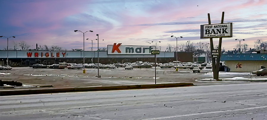 K-Mart Chef - Kmart Chef On Right 50 N Groesbeck Mt Clem From Dom Conti (newer photo)